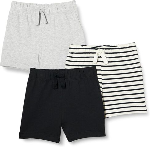Amazon Essentials Unisex Toddlers and Babies' Cotton Pull-On Shorts, Multipacks in Saudi Arabia