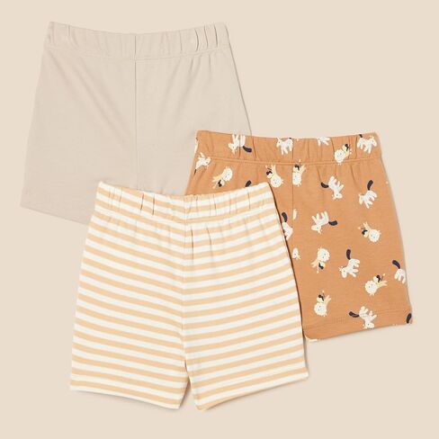 Amazon Essentials Unisex Toddlers and Babies' Cotton Pull-On Shorts, Multipacks in Saudi Arabia