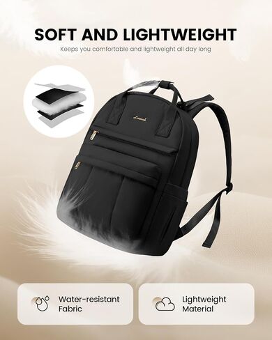 LOVEVOOK Puffer Diaper Bag Backpack, Lightweight 30L Baby Bag with Changing Pad, Large Diaper Backpack for Mom Dad with Stroller Buckles, Black in Saudi Arabia