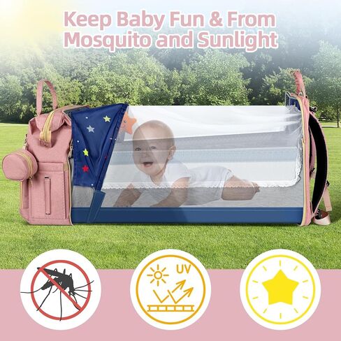 Diaper Bag Backpack for Mom and Dad, Large Capacity Baby Travel Bag with USB Charging Port, Waterproof Foldable Baby Bag for Boys and Girls, Stylish Maternity Backpack for Travel & Hospital， Black in Kuwait