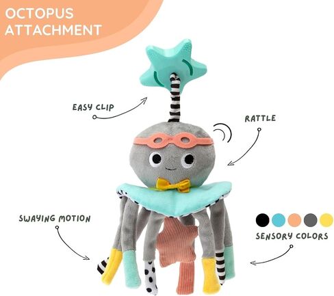 DINGLE DANGLE - Baby Gift Set - 3 in 1 Diaper Changing Helper Headband, Baby Mobile, & Sensory Rattle; Newborn Essentials Must Have - Great Baby Registry or Shower Gift - Featured on Shark Tank in Saudi Arabia