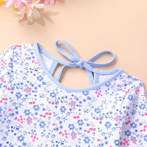 YOUNGER TREE Infant Baby Girls Swimsuit Long Sleeve Swimsuits One Piece Swimsuit Solid Color Bathing Suit with Hat, UPF 50+ in Saudi Arabia