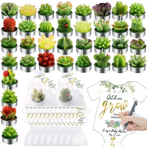 AIXIANG 12Pcs Cactus Candles Succulent Candles, Wedding Party Favors for Guests, Bridal Shower Candles Favors in Saudi Arabia