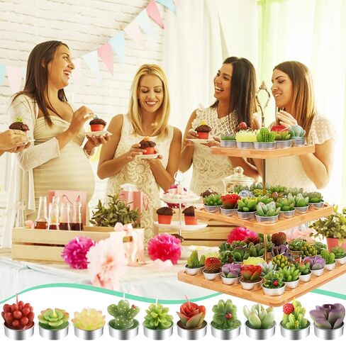 AIXIANG 12Pcs Cactus Candles Succulent Candles, Wedding Party Favors for Guests, Bridal Shower Candles Favors in Saudi Arabia