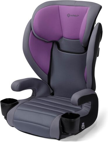 Safety 1st Grow and Go 2-in-1 Booster Car Seat with ComfortWings, Converts High-Back to Backless, 19" Wide, Slim Design, Lightweight, Foldable, Easy-Clean, Cup Holders, 40-100 lbs, Black Sand in Kuwait
