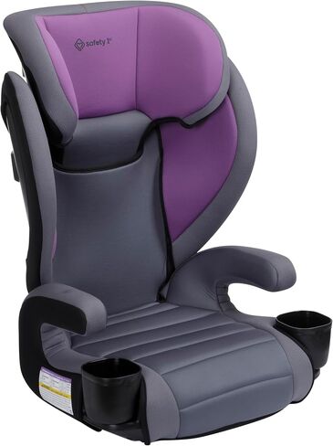 Safety 1st Grow and Go 2-in-1 Booster Car Seat with ComfortWings, Converts High-Back to Backless, 19" Wide, Slim Design, Lightweight, Foldable, Easy-Clean, Cup Holders, 40-100 lbs, Black Sand in Kuwait