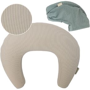 New! Memory Foam Nursing Pillow - Comes with 2 Washable Covers - for Breastfeeding, Bottle Feeding, and Tummy Time - Perfect Support for Baby and Mom Brand