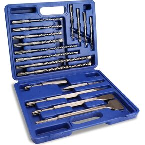 WORKPRO 16-Piece SDS-Plus Rotary Hammer Drill Bits and Chisel Set