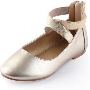 Nova Utopia Toddler Little Girls Dress Ballet Mary Jane Bow Flat Shoes