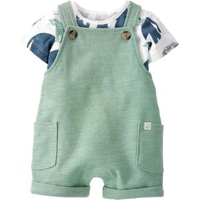 little planet by carter's Unisex Baby 2-piece Organic Cotton Overall Set