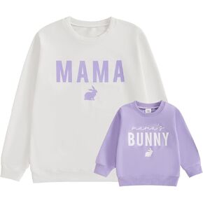 Mommy and Me Matching Outfits Mom Mama Daughter Son Sweatshirt Toddler Baby Boy Girl Outfit