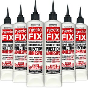 Easy Squeeze - Flexible Strong Adhesive to Fix Floors and Repair Loose & Hollow Tiles, Wood, LVT & Laminate Self-Levlling No Gun Necessary