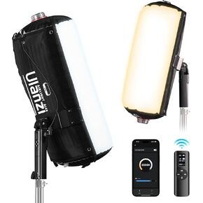 Ulanzi AL60 Inflatable Tube Light - LED Video Light Photography with Remote, Type-C Ports, 2700K-6500K CRI≥96 10 Effects Portable Photography Camera Soft Light Bar for Game/Live Stream/YouTube