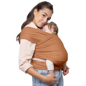 Boba Baby Wrap Carrier - Original Baby Carrier Wrap Sling for Newborns - Baby Wearing Essentials - Newborn Wrap Swaddle Holder, Newborn to Toddler Infant Sling (Fox)
