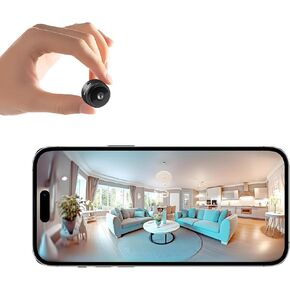 Spy Camera Hidden Cameras,Micro Camera Spy Wireless,Mini Cameras,Small Nanny Cam,Quick Setup in 5 Mins,APP Control with Motion Detection and Night Vision