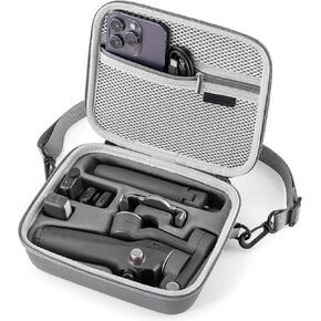 Osmo Mobile 7P Case,Portable PU Shoulder Bag for Dji OM 7 Pro/7 Gimbal Stabilizer Travel Case for DJI Osmo Mobile 7/7P Accessories