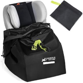 Car Seat Travel Bag for Airplane - Fits Infant Car Seats, Convertible Car Seats, Booster Seats, Car Seat Bases - for Worry-Saving, Effortless and Safe Travel in Kuwait
