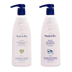 Noodle & Boo Extra Gentle Baby Shampoo and Conditioner Set | Tear-Free, Hypoallergenic, Plant-Based, Pediatrician-Tested | Gentle Hair Care for Sensitive Scalps & Delicate Hair, 16 fl oz Each