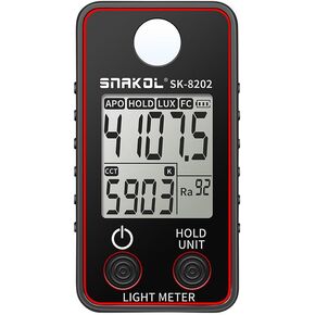 Color Temperature Tester High Precise Illuminance Meter 0.5-300000LUX LED Illumination Test Meter Photographic Luminance Measuring Device