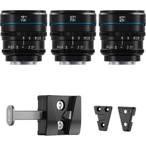 Sirui Night Walker S35 مجموعة عدسة Cine Manual Focus و 24 ملم و Mini v Mount Battery Batter و Wedge Plates Bundle