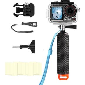Underwater Waterproof Case Compatible with DJI Osmo Action 5 Pro/Action 4/Action 3, 164FT/50M Dive Diving Housing Cover Shell with Camera Handle Mount Accessories Kit
