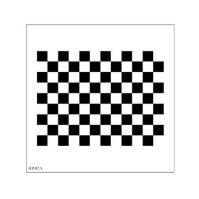 Lens Focus Calibration Chart Film Pattern Calibrating PET Or Aluminium Oxide Chess Board 18×18 (50×50), Aluminium Oxide
