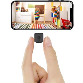 4K Wireless Wifi Security Camera Mini Home Indoor Outdoor Camera, Smart Home Camera Small Nanny Cam House Office Cameras Mobile Phone APP Remote, 150 Wide Angle Night Vision Motion Detection Cams
