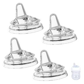 VANEST 4 Pack Sippy Spout Nipples Compatible with Philips Avent Bottle, Replacement Silicone Bottle Nipple BPA-Free, Soft Transition Spout for Sippy Cups, No Spill Anti-Colic 4+ Months
