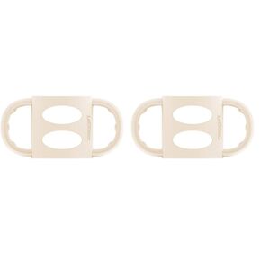 Dr. Brown’s® Milestones™ 100% Silicone Baby Bottle Handles, Narrow, Ecru, 2 Pack, 4m+