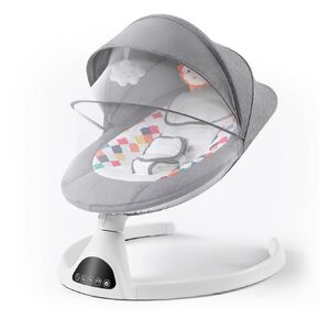 Baby Swing for Infants, Electric Portable Swing for Babies, Bluetooth Touch Screen/Remote Control Timing Function 5 Swing Speeds Baby Rocker Chair with Music 5 Point Harness Pink