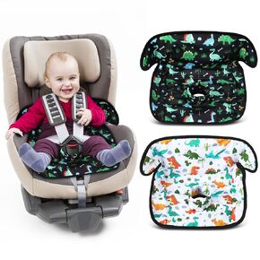 2 Pack Floral Car Seat Protector for Potty Training Waterproof Piddle Pad Cover from Spillages Nappy Leaks Toilet Training Anti Slip Backing Strollers Carseat Liner for Toddlers Babies