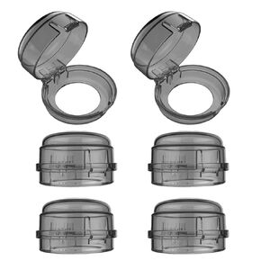 Stove Knob Safety Covers, Gas Stove Knob Locks with Adhesive Universal Size Oven Knob Covers for Child Safety Gas Stove Knob Covers Baby Pet Child Proof Stove Knob Covers - 6pcs Clear