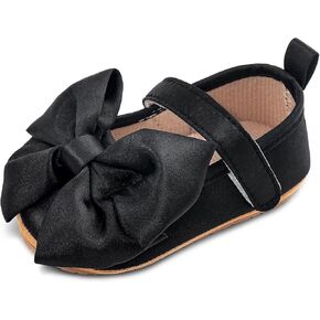 فتيات الأطفال الأميرة أحذية القوس ناعمة وحيد ماري جين فلات لا زحف فستان الزفاف للأطفال الصغار الرضع in Kuwait