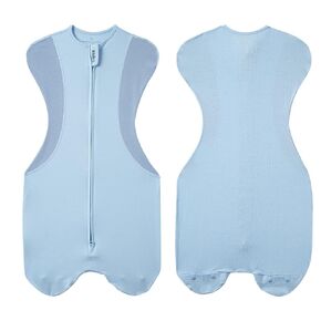 KIDIRA Swaddle for Newborns, 2.5 TOG Baby Swaddles 0-3 Months 5-13lb, Winter Warm Swaddle, Arms Up Newborn Swaddle, Promotes Healthy Hip Growth, 2-Way Zipper&Foot Buttons, 1Pack, Blue