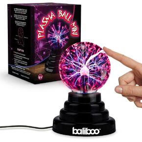 Mini Plasma Ball Light, 3", Touch Activated Lightning Globe, USB & Battery Powered, Easter Basket Fillers, Magical, Interactive, Mood Setting, Party Prop, Gift for Kids and Adults