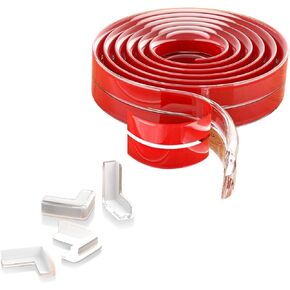 Corner Protectors Baby Proofing 6.6ft(2M) with 4 Corners,Corner Protector,Furniture Corner Guard & Edge Safety Bumpers, Soft Edge Protectors with Upgraded Pre-Taped Strong Adhesive