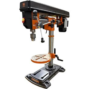WEN 6.2-Amp 33-Inch Radial Arm Drill Press, Benchtop Design with 5 Speeds and Cast-Iron Construction (4233)