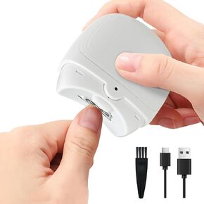 كليفبر أظافر أظافر الأطفال الكهربائي ، قمم الأظافر التلقائي مع مقطع الأظافر LED LED LED 2 سرعات قابلة لإعادة الشحن قاطع أظافر السلامة لكبار السن والبالغين والأطفال/الأطفال والشيوخ والنساء/البيض