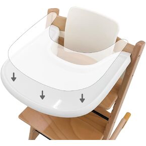ملصق حلال الشفط لدرج Stokke Tripp Trapp - وضعية لاصق آمنة تعزز الشفط للأوعية والألواح والألعاب والكرسي العالي للأطفال (شكل الدرج ، 2 مساءً)