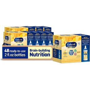 Enfamil NeuroPro Baby Formula, Milk-Based Infant Nutrition, MFGM* 5-Year Benefit, Expert-Recommended Brain-Building Omega-3 DHA, Exclusive HuMO6 Immune Blend, Non-GMO, 2 ​Fl Oz, 48 Count
