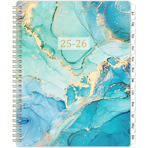 2025-2026 Monthly Planner/Calendar - Jan 2025 - Dec 2026, 2 Year Planner 2025-2026, 9'' x 11'', 24 Monthly Planner, 2025 Planner with Tabs, Thick Paper, Inner Pocket, Spiral Binding, Holidays, Notes