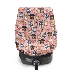 Car Seat Cover Baby Car Seat Sun Shade Cover with Dachshund Print, Toddler Car Seat Cover Replacement Heat Protector Fashion Toddler Car Seat Accessories