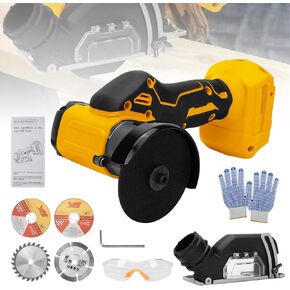 الأداة المقطوعة اللاسلكية المتوافقة مع بطارية DeWalt 20V Max ، وغطاء الغبار القابل للإزالة 20،000 دورة في الدقيقة ، وعمق 3 "شفرات 4pcs ، و 7/8 '' Max Cut - بالنسبة للخشب/المعدن/البلاستيك (أداة عارية فقط)