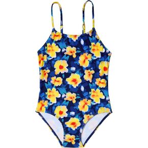 Zando Toddler Girls Swimsuit One Piece Sleeveless Cute Girls Bathing Suit UPF50+ Summer Beach Swimwear 2-11 Years