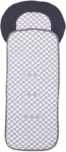 Iceberg Car Seat Liner - 4D Iceberg Fabric, Quick-Dry, Universal Fit, Oeko-Tex Certified, Refreshing Comfort for Strollers and Car Seats (Grey, 12x31) in Kuwait