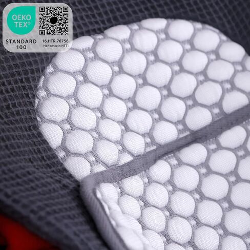 Iceberg Car Seat Liner - 4D Iceberg Fabric, Quick-Dry, Universal Fit, Oeko-Tex Certified, Refreshing Comfort for Strollers and Car Seats (Grey, 12x31) in Kuwait