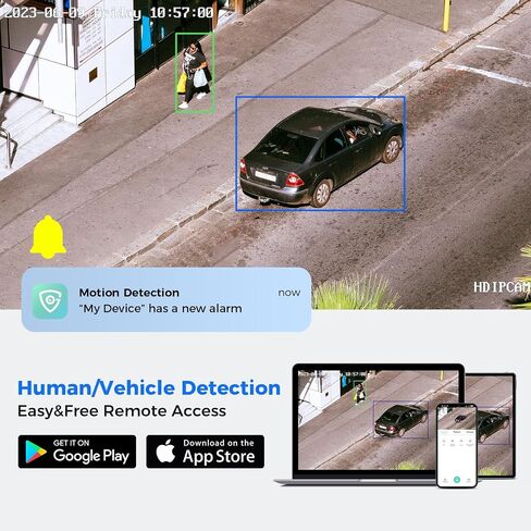 [121°Wide View] Hiseeu 4K PoE Security Camera System, 8 PoE 5MP Cameras Outdoor&Indoor, Human Vehicle Detect, Color Night Vision, 2 Way Audio, 7/24 Record, No Monthly Fee,CCTV Surveillance NVR Kit in Saudi Arabia