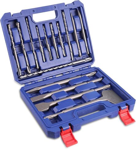 Workpro 16 قطعة SDS-Plus Drophary Hammer Bits ومجموعة الإزميل in Kuwait