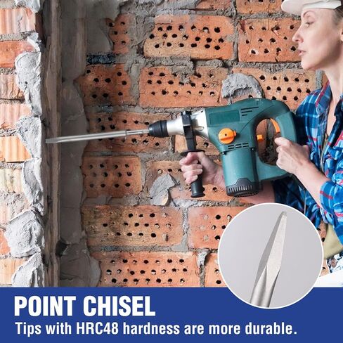 Workpro 16 قطعة SDS-Plus Drophary Hammer Bits ومجموعة الإزميل in Kuwait