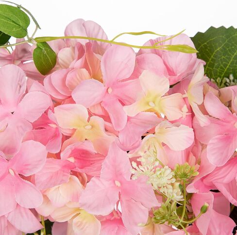 Briful Fall Hydrangea Wreaths 20'' Artificial Hydrangea Wreaths for Front Door Decor Autumn Silk Green Orange Beige Hydrangea Faux Wreaths for Home Mantle Wall Decorations in Saudi Arabia